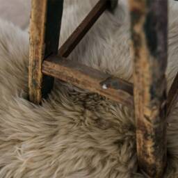 Oversized Snuggly Sheepskin Rug in Oyster - thumbnail 3