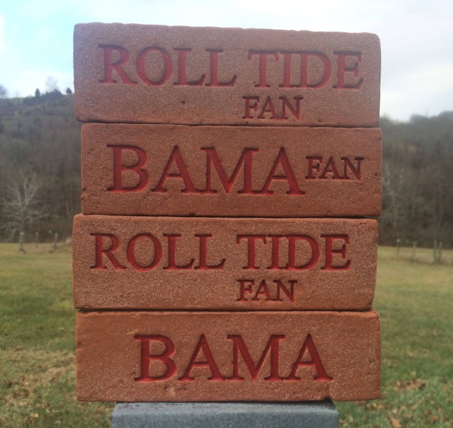 Alabama Fan Roll Tide Brick - Excellent Christmas Present