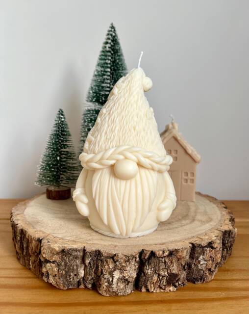Large Gonk Christmas Candle - Gnome Shaped/Xmas Decoration 100% Soy Wax, Hand-Poured, Vegan & Eco-Friendly - image 1