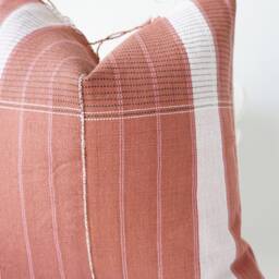 Brown Tribal Hemp Hand Woven Natural Dye Color Hmong Lumbar Pillow Cover - thumbnail 2