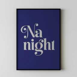 Na Night Print Bedroom Wall Art Yorkshire & Lancashire UK Poster Elegant For Couples Teenagers Premium Artwork For Mom Dad - thumbnail 1