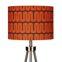 Greater Manchester Bus Lampshade Gmpte Drum 25cm 30cm 35cm 40cm 45cm Retro Vintage , Manchester, Orange Brown, Transport Ceiling Lamp Shade - thumbnail 2