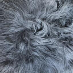 Large Icelandic Sheepskin Rug, Grey Fur, Luxury Home Decor - thumbnail 3