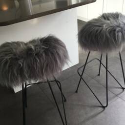 Large Icelandic Sheepskin Rug, Grey Fur, Luxury Home Decor - thumbnail 4