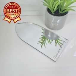 Gothic Arch Acrylic Mirror Wall Art Engraved Options - thumbnail 1