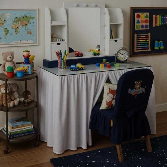 Tailored Gathered Desk Skirt 400Tc Cotton Sateen - image 1