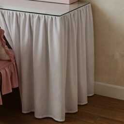 Tailored Gathered Desk Skirt 400Tc Cotton Sateen - thumbnail 3