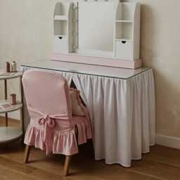 Tailored Gathered Desk Skirt 400Tc Cotton Sateen - thumbnail 2