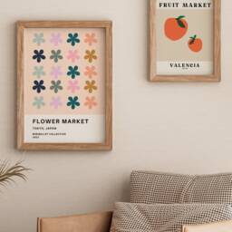 Fruit Market Print, Oranges Apples Print Poster, Aesthetic Valencia Kitchen Wall Art, Spain - thumbnail 3