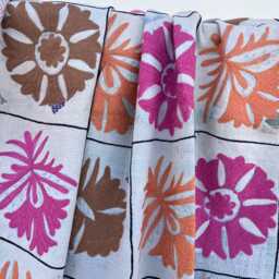 Artisan Cotton Kantha Suzani Quilt For King & Queen Beds - Traditional Hand Stitched Boho Bedding Throw Blanket - thumbnail 3