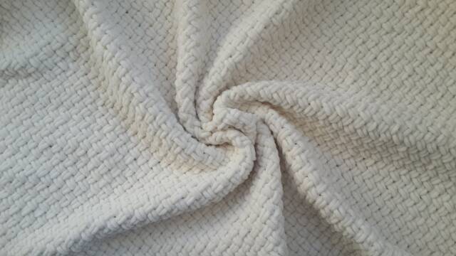 Knitted Baby Blanket-Personalized Blanket-Baby Blanket-Knit Blanket-Crochet Blanket-Ecru Blanket - image 1