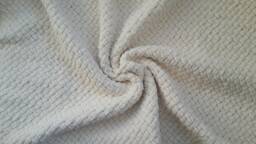 Knitted Baby Blanket-Personalized Blanket-Baby Blanket-Knit Blanket-Crochet Blanket-Ecru Blanket - thumbnail 1