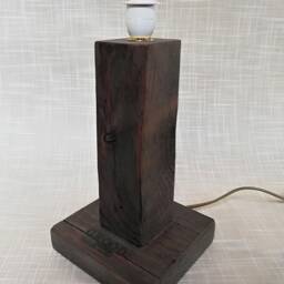 Table Lamp Base/Reclaimed Wood Old - thumbnail 3