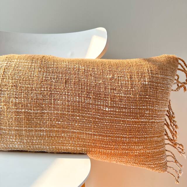 Brown Dot Block Print Mudcloth Hmong Pillow Case - image 1