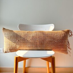 Brown Dot Block Print Mudcloth Hmong Pillow Case - thumbnail 2