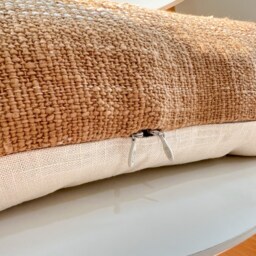 Brown Dot Block Print Mudcloth Hmong Pillow Case - thumbnail 3