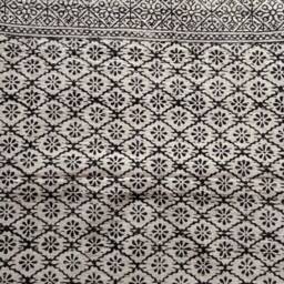 Indian Handmade Handblock Kantha Quilt , Kantha Bedspread, Coverlet, Throw Bedcover Size Queen - thumbnail 3