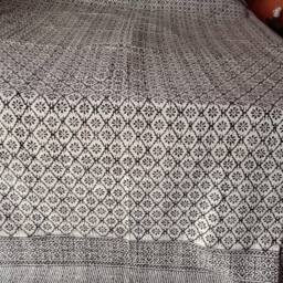Indian Handmade Handblock Kantha Quilt , Kantha Bedspread, Coverlet, Throw Bedcover Size Queen - thumbnail 4