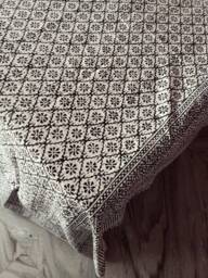 Indian Handmade Handblock Kantha Quilt , Kantha Bedspread, Coverlet, Throw Bedcover Size Queen - thumbnail 1