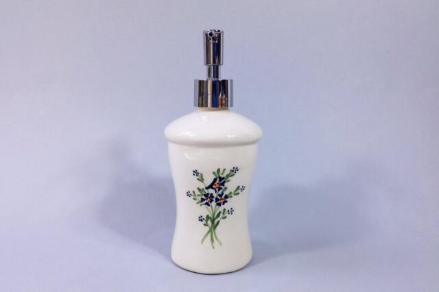 Soap Dispenser, White Ceramic Soap Pump, Lotion Handmade, Retro Vintage Style, Gift For Her, Liquid Dispenser - image 1