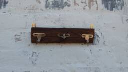 Barn Wood Key Hanger Farmhouse Rustic Hanging Display Driftwood Rack Wood Holder Recycled Hook Unique - thumbnail 1