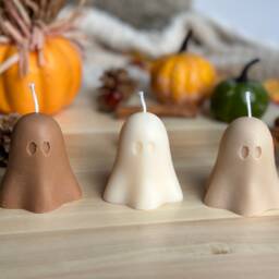Ghost Soy Wax Candle Funny Gothic Halloween Decor - thumbnail 4