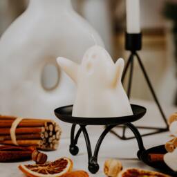 Ghost Soy Wax Candle Funny Gothic Halloween Decor - thumbnail 1