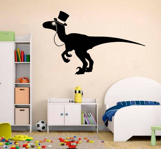 Dinosaur Wall Decal Nursery Art, Removable Vinyl Decor 4204 - image 1