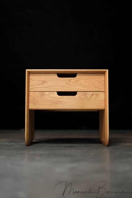 Solid Timber Brutalist Nightstand - image 1