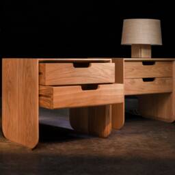 Solid Timber Brutalist Nightstand - thumbnail 3
