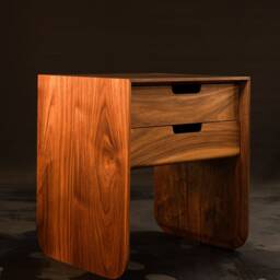 Solid Timber Brutalist Nightstand - thumbnail 2