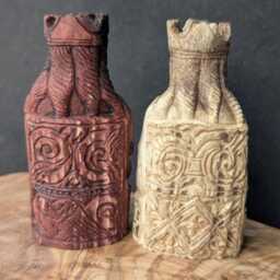 Lewis Chessmen King - Hand-Carved Moose Antler Replica - thumbnail 3