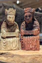 Lewis Chessmen King - Hand-Carved Moose Antler Replica - thumbnail 1