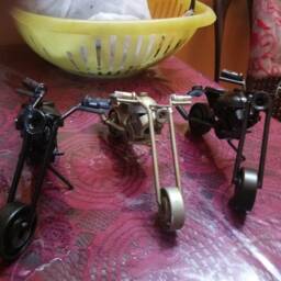 3 Old Fashion Motorcycle Sculpture Bike Harley 6.5 - thumbnail 4