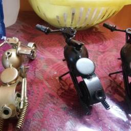 3 Old Fashion Motorcycle Sculpture Bike Harley 6.5 - thumbnail 3
