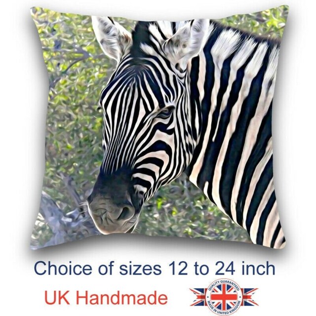 Zebra, Zebra Cushion, Choice Of Sizes, Handmade - image 1