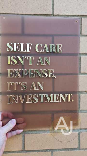 "Wall Art Quote Acrylic Sign - " - image 1