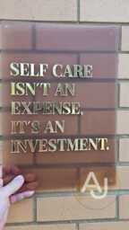 "Wall Art Quote Acrylic Sign - "