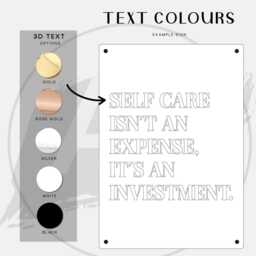 "Wall Art Quote Acrylic Sign - " - thumbnail 3