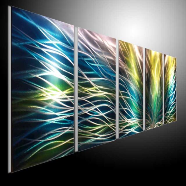 Abstract Metal Wall Art Sculpture, Contemporary Modern Decor - image 1