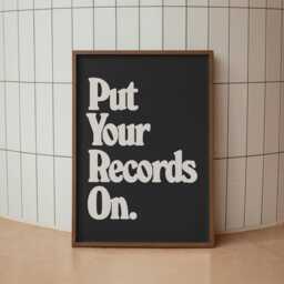 Put Your Records On - No2 Vinyl A3 A4 A5 Wall Art Poster Print Music Gift Gig - thumbnail 2