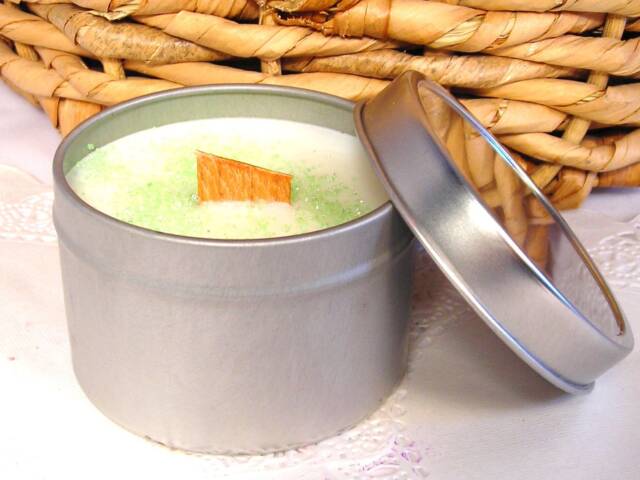 Margarita Put The Lime in Coconut Soy Wood Wick Tin Candle - image 1