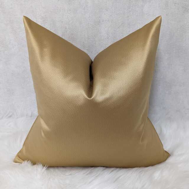 Montpellier Gold Luxury Textured Satin Cushion Cover Harlequin Fabric, Modern Sofa Bed Pillow - image 1