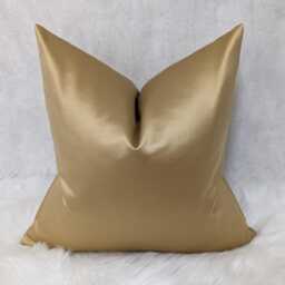 Montpellier Gold Luxury Textured Satin Cushion Cover Harlequin Fabric, Modern Sofa Bed Pillow - thumbnail 1