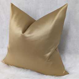 Montpellier Gold Luxury Textured Satin Cushion Cover Harlequin Fabric, Modern Sofa Bed Pillow - thumbnail 4