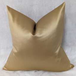 Montpellier Gold Luxury Textured Satin Cushion Cover Harlequin Fabric, Modern Sofa Bed Pillow - thumbnail 2