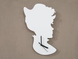 Old Fashioned Lady Vintage Silhouette - Wall Clock