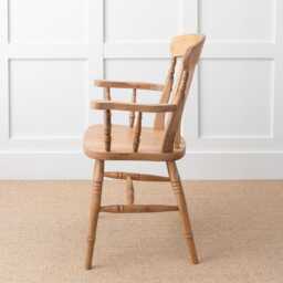 Farmhouse Carver Fiddle Back Kitchen Dining Chair 100% Solid Wood, Wooden Chair, Armchair, Fully Assembled - thumbnail 2