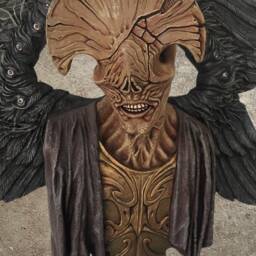Angel Of Death Resin Wall Statue - Handmade Collectible - thumbnail 2
