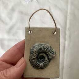 Ceramic Ammonite Fossil Wall Decoration - thumbnail 2